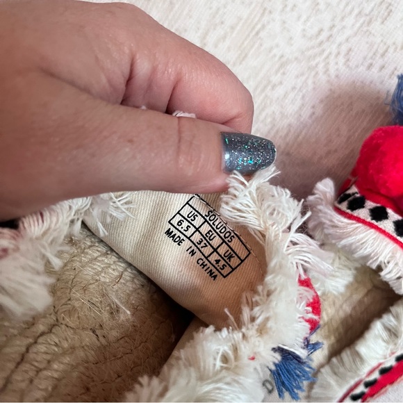 Anthropologie Soludos Pom Pom jute mules - Picture 9 of 10